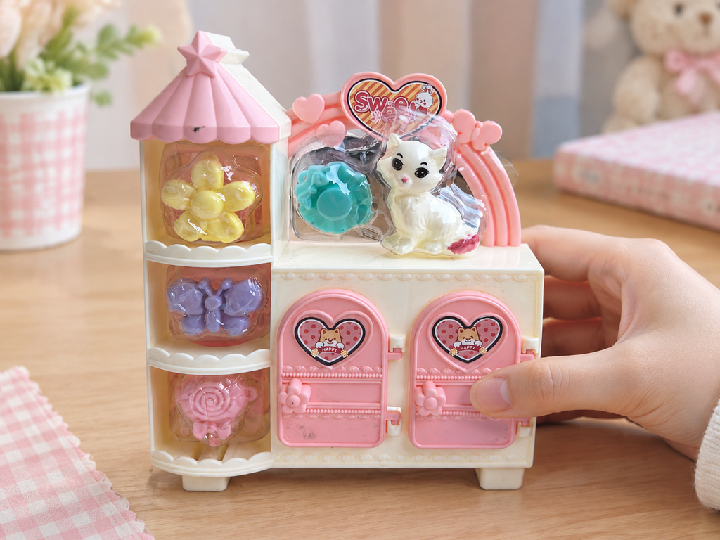 Mini Doll Dessert Display Cabinet Toy · Details