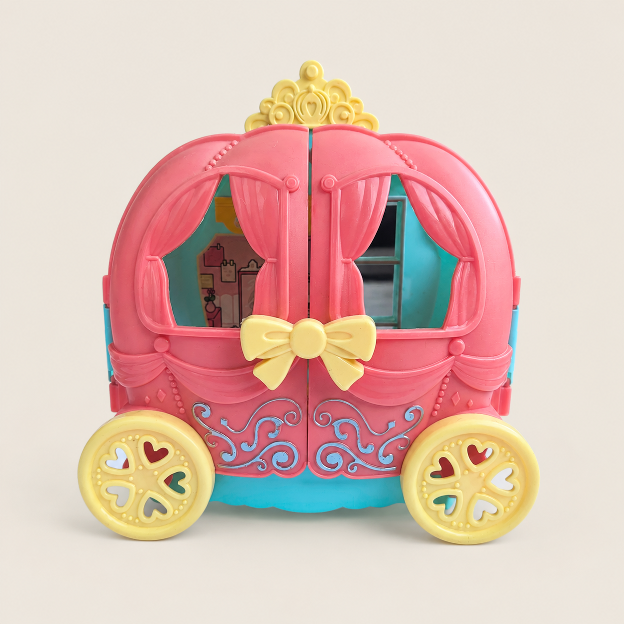 Mini Pumpkin Carriage Doll Toy