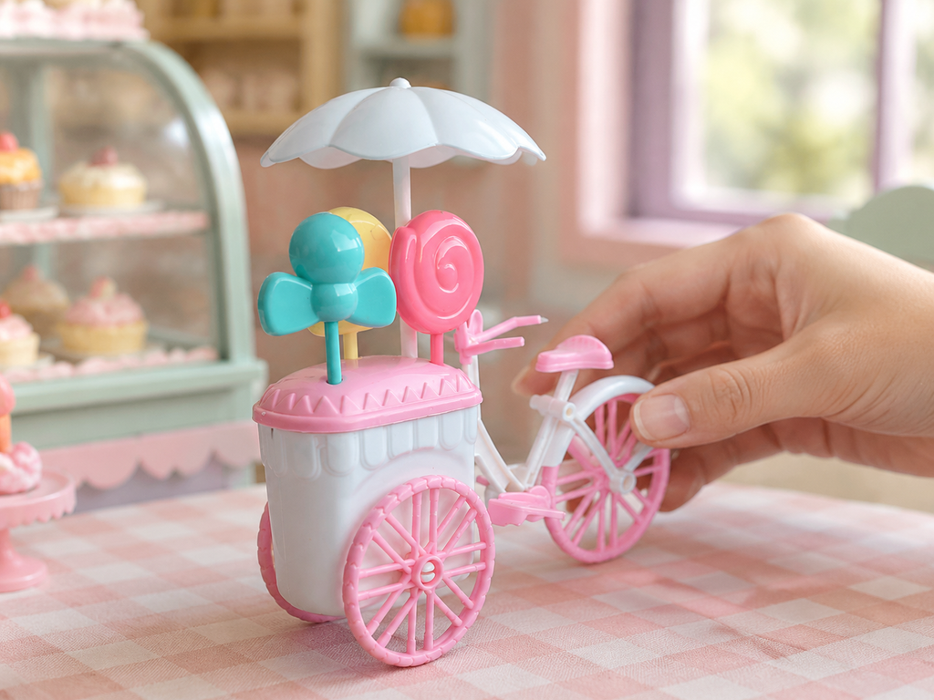 Candy Cart Style Doll Bicycle Toy · Details