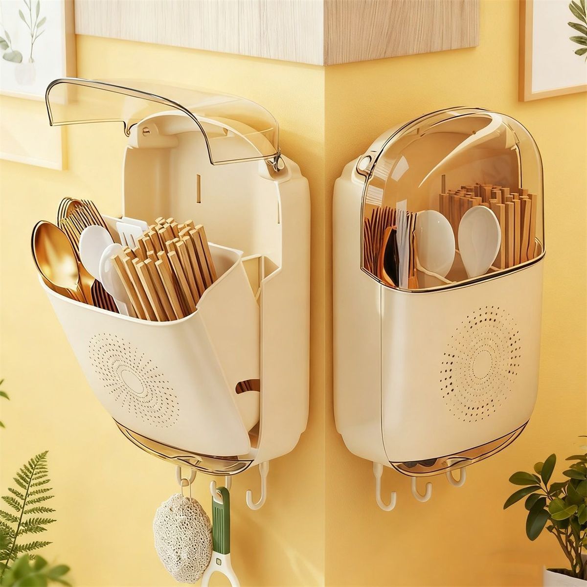 Wall-mounted Kitchen Utensil Holder