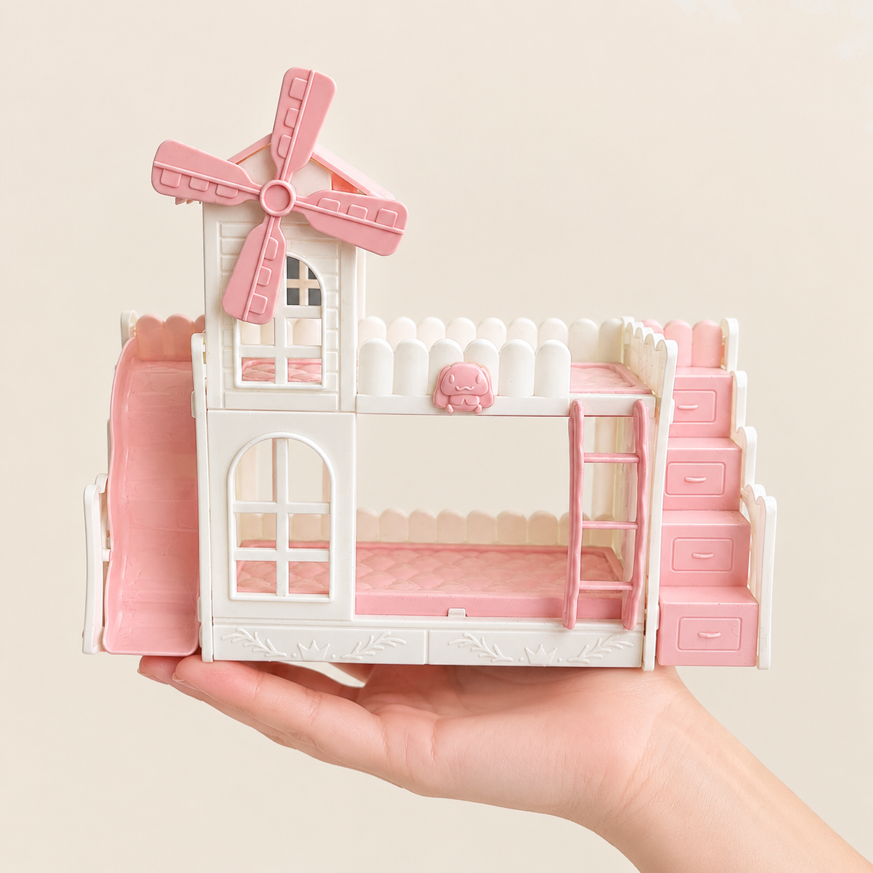 Windmill Style Doll Bunk Bed Toy