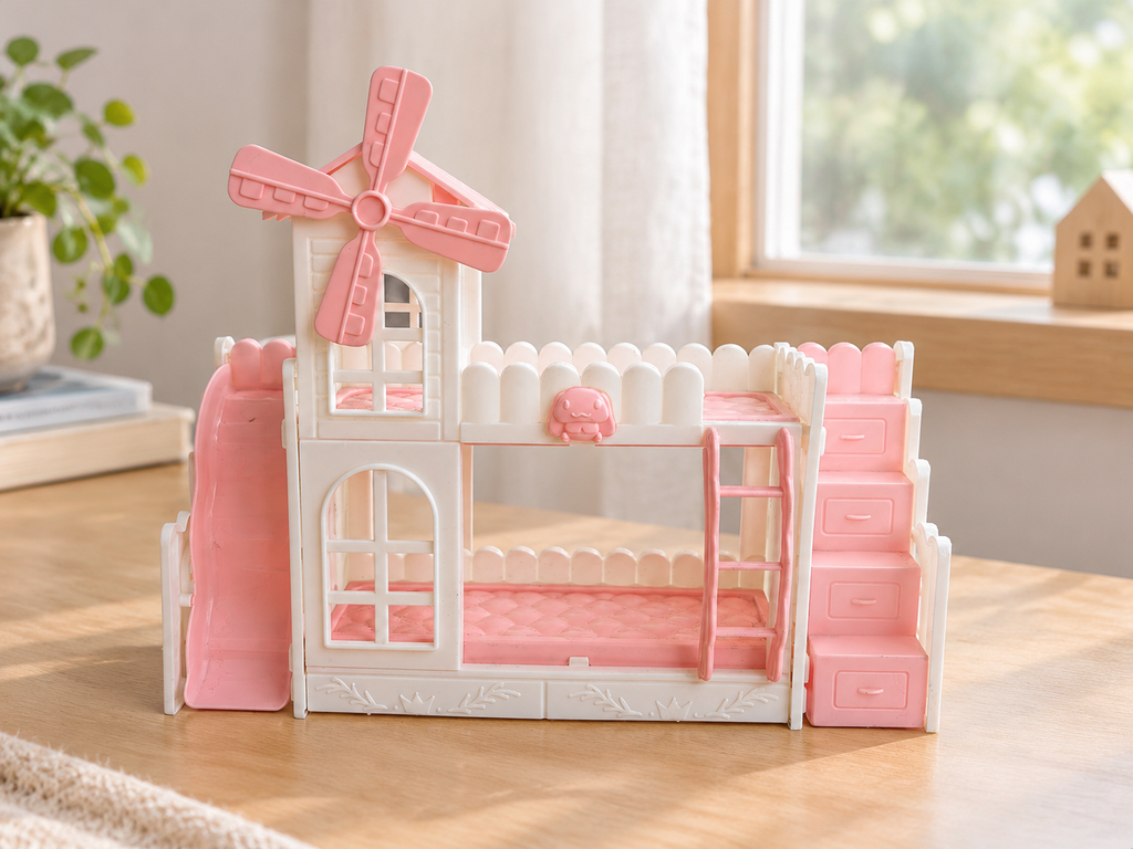 Windmill Style Doll Bunk Bed Toy · Details