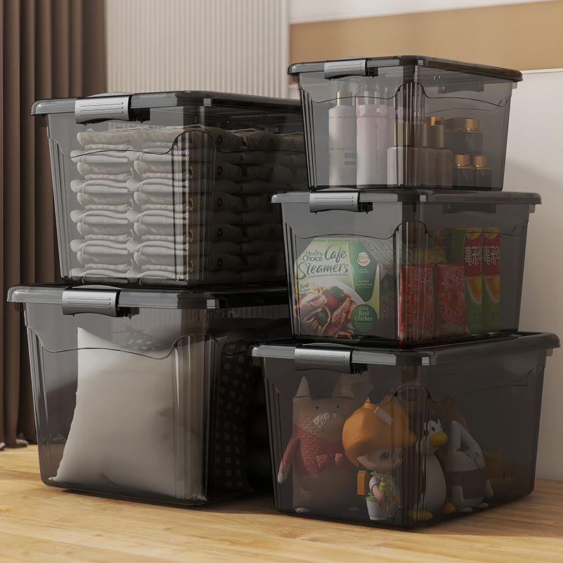 Clear Storage Box with Wheels