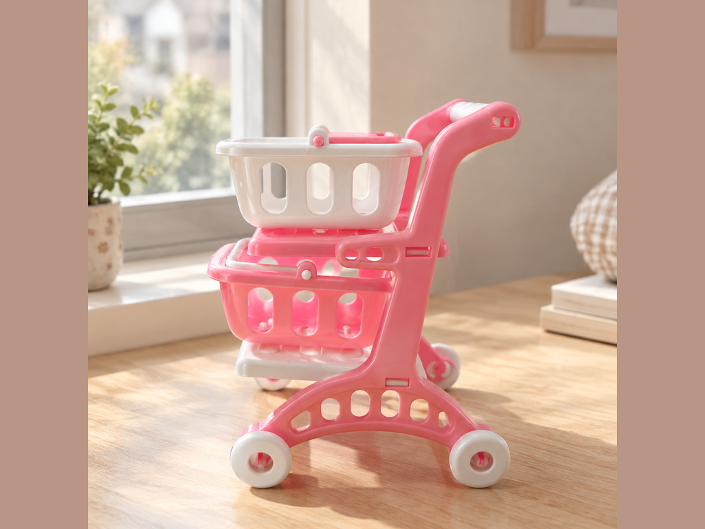 Mini Two Tier Shopping Cart Toy · Details