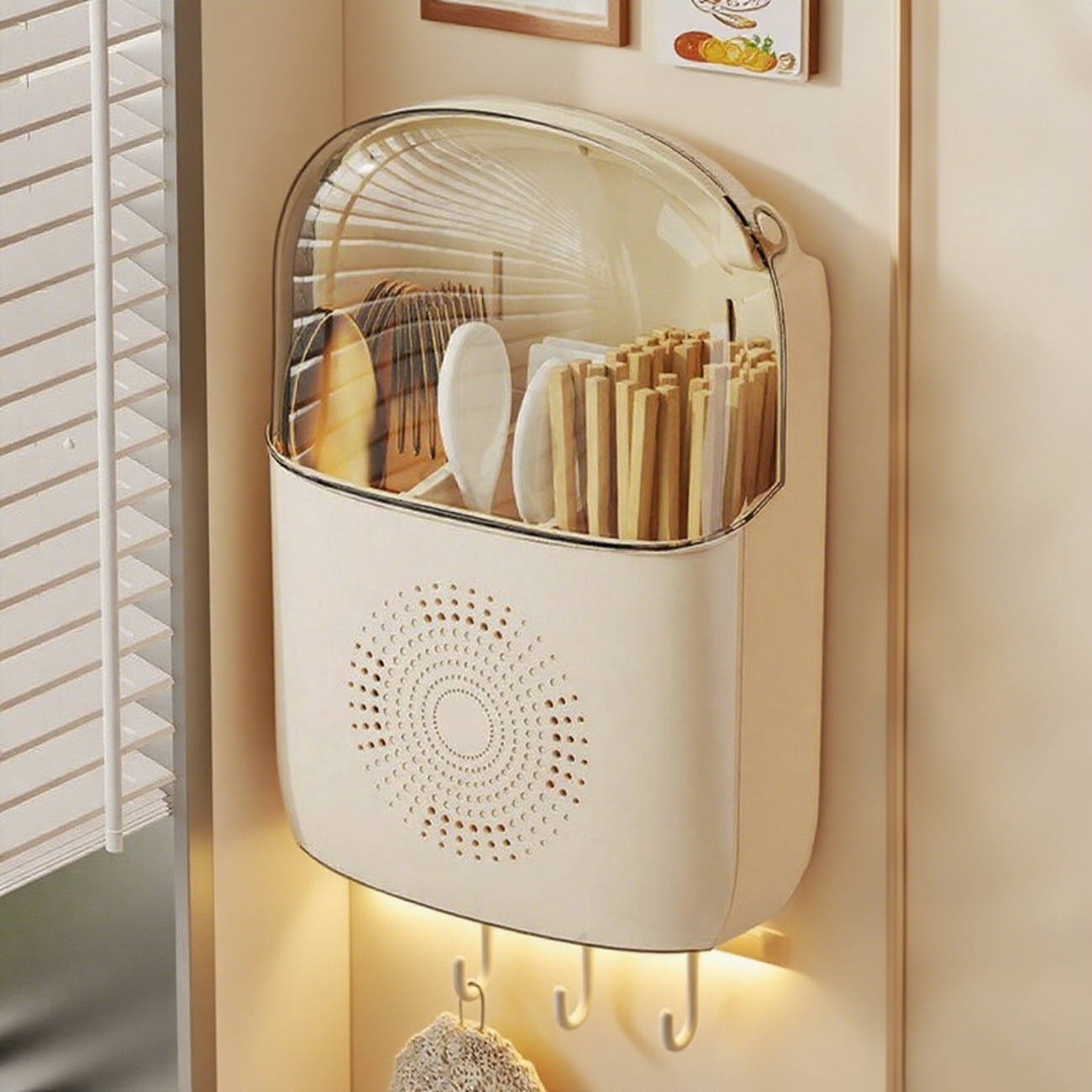 Wall-mounted Kitchen Utensil Holder