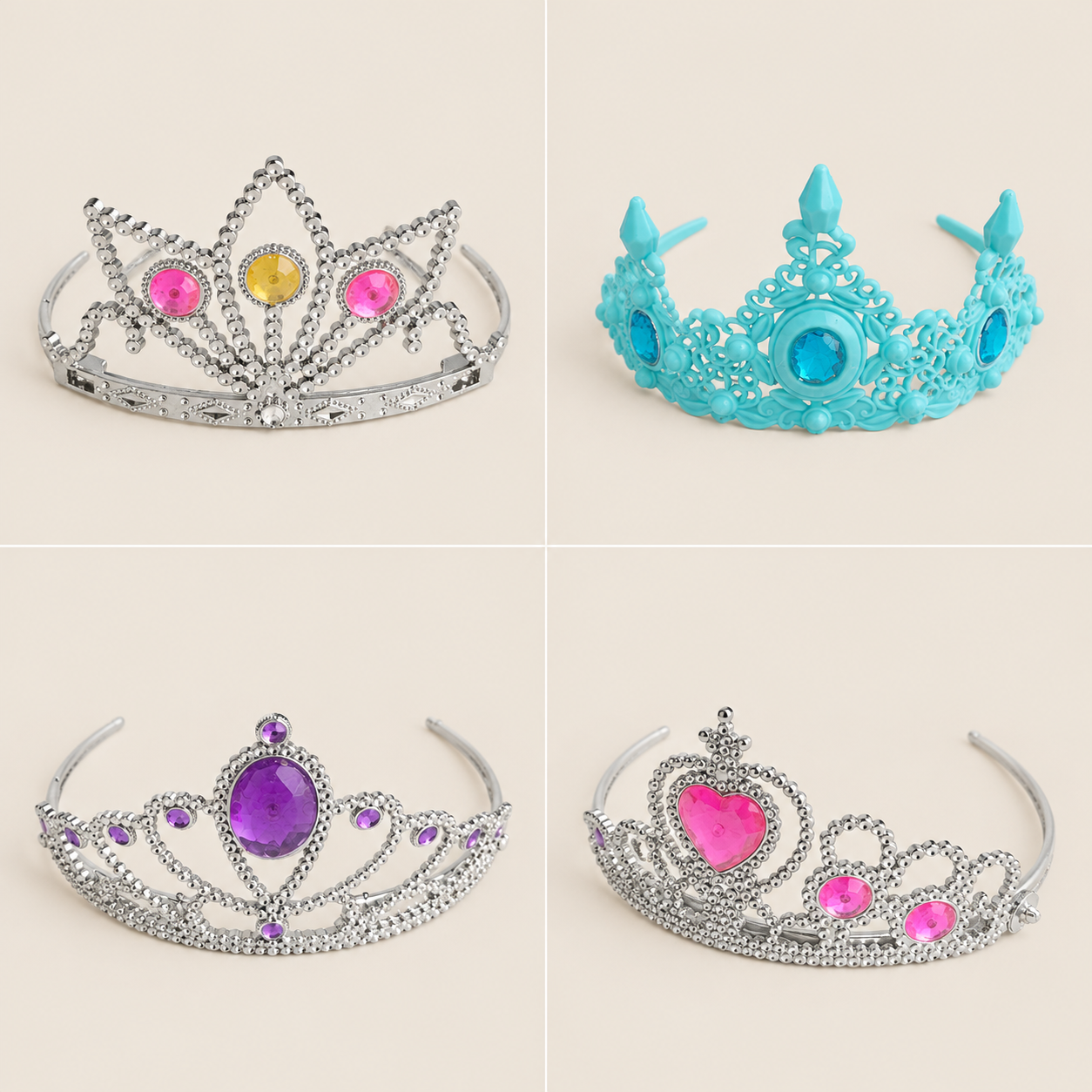 Assorted Gem Princess Toy Tiaras