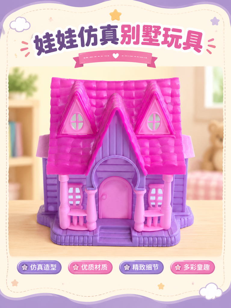 Mini Dollhouse Villa Toy · Details