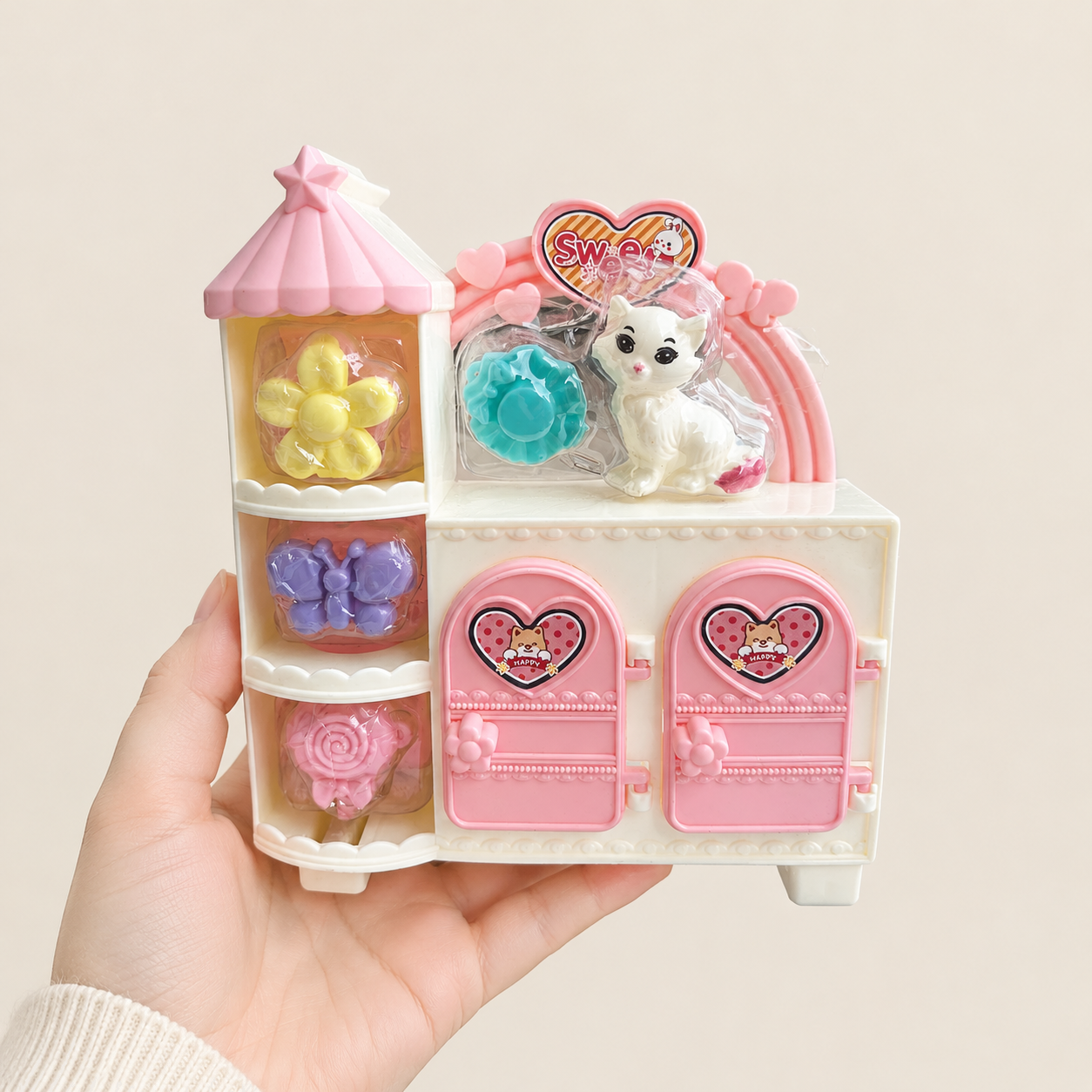Mini Doll Dessert Display Cabinet Toy