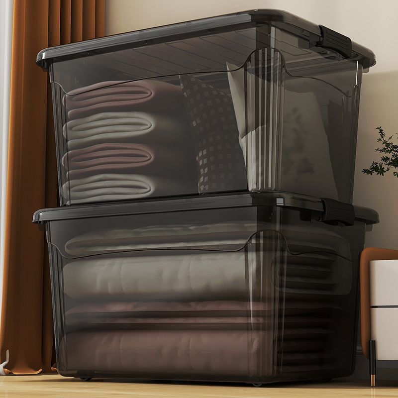 Clear Storage Box with Wheels