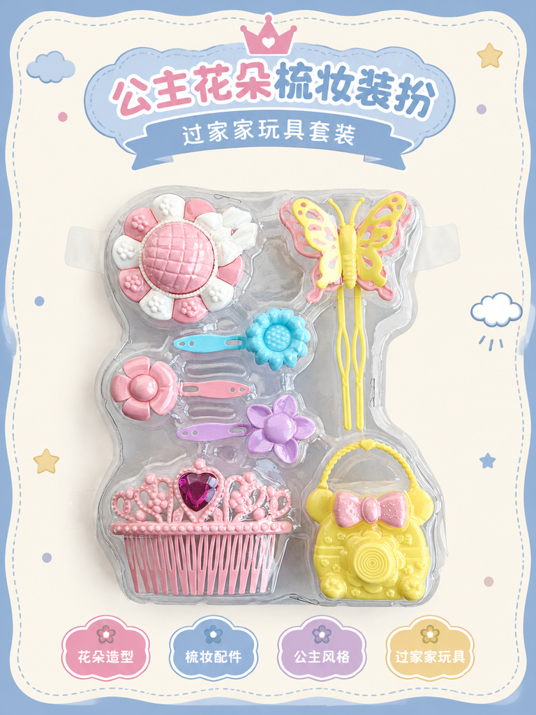 Princess Floral Dress Up Play Set · Details