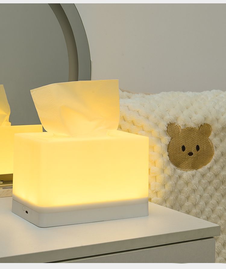 Tissue Box with Night Light