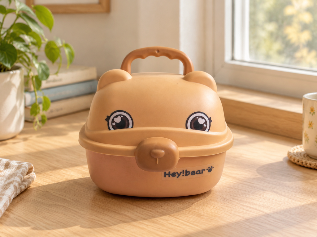 Bear Shaped Mini Storage Toy Box · Details