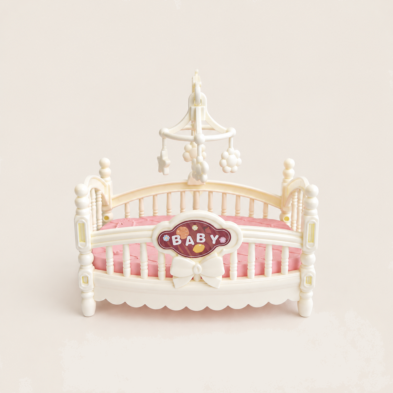 Mini Doll Baby Crib Toy