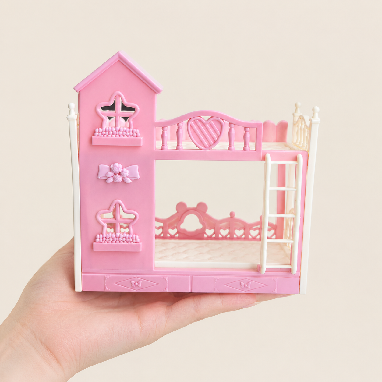 Mini Doll Bunk Bed Toy