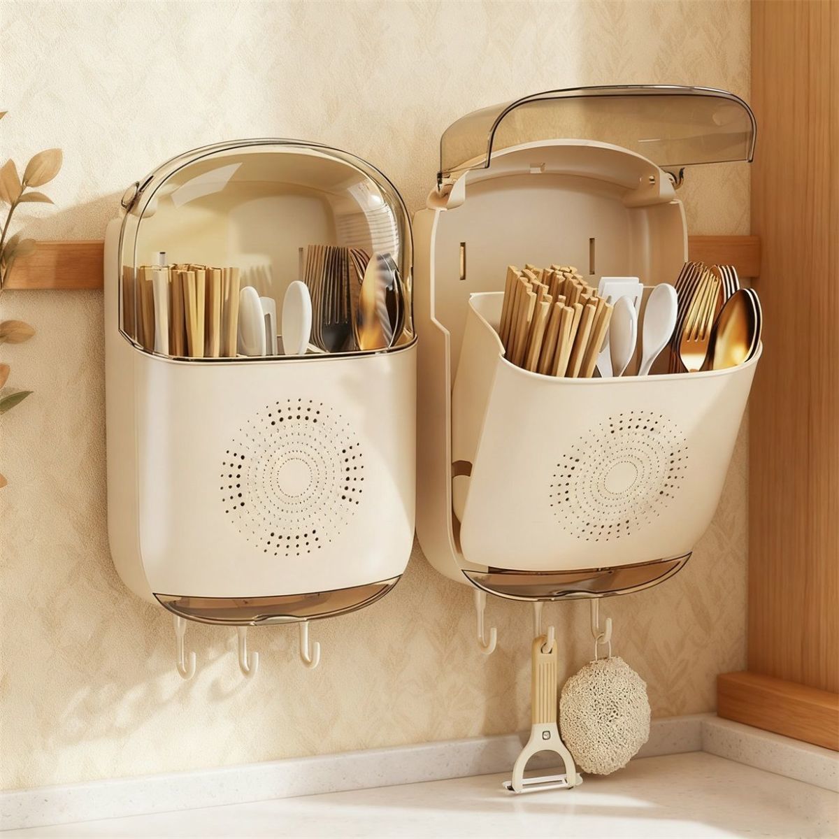 Wall-mounted Kitchen Utensil Holder