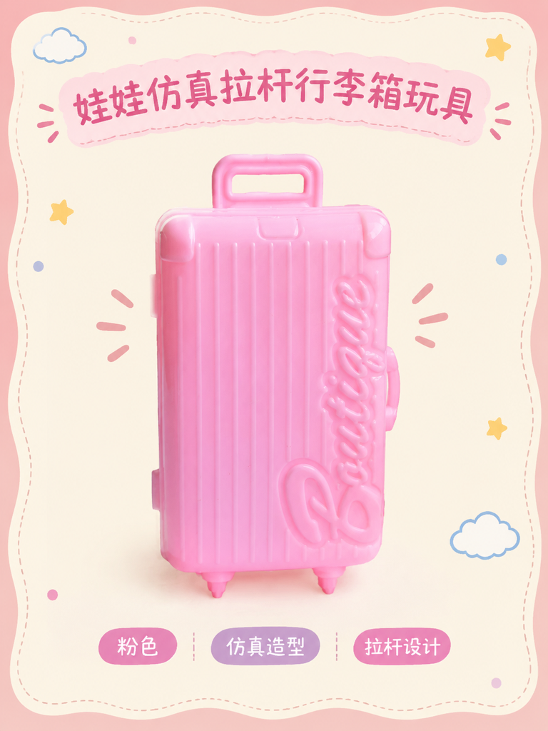 Mini Doll Rolling Suitcase Toy · Details