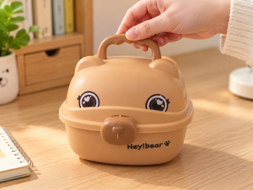 Bear Shaped Mini Storage Toy Box · Details