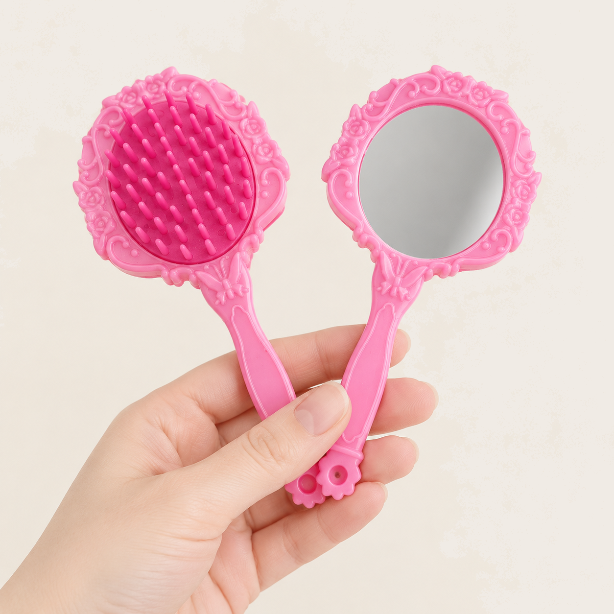 Princess Pretend Brush and Mirror Set