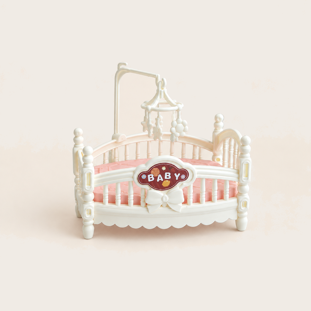 Mini Doll Baby Crib Toy