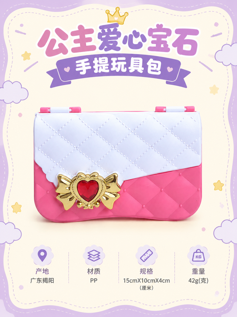 Heart Gem Princess Toy Shoulder Bag · Details