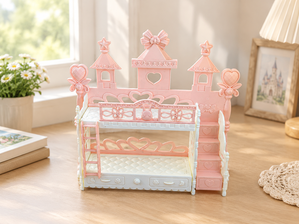 Castle Style Doll Bunk Bed Toy · Details
