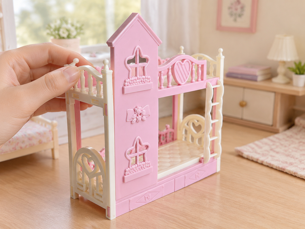 Mini Doll Bunk Bed Toy · Details