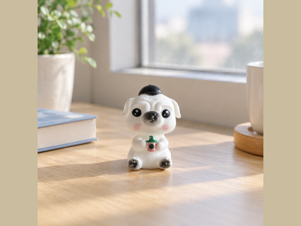 Mini Cartoon Dog Figurine · Details