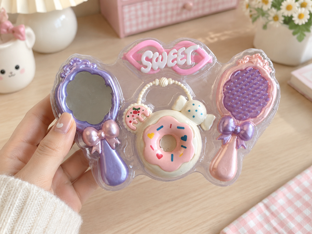 Pretend Mirror Comb and Hair Accessory Set · Details