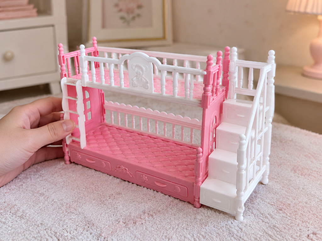 Bear Style Doll Bunk Bed Toy · Details