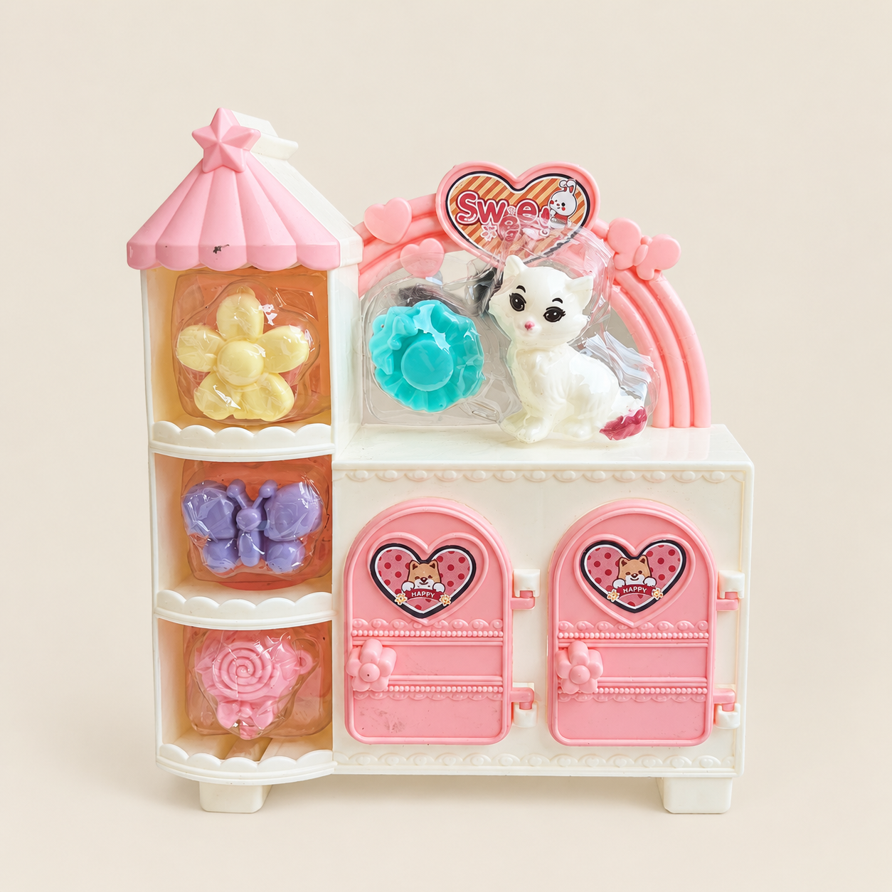 Mini Doll Dessert Display Cabinet Toy