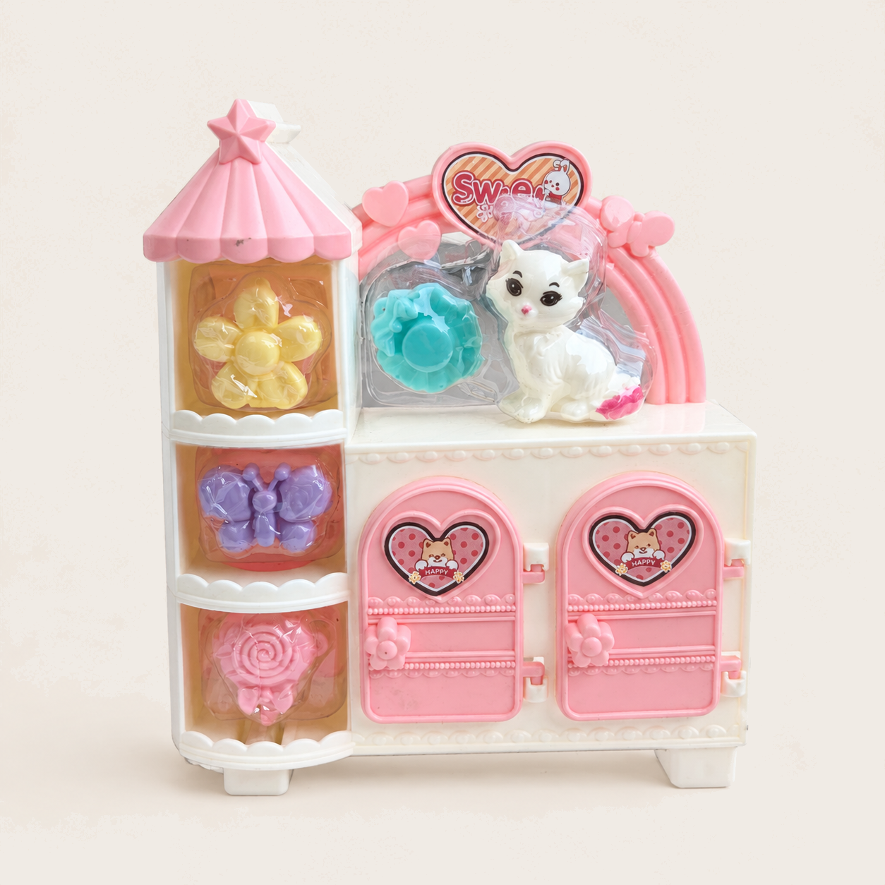 Mini Doll Dessert Display Cabinet Toy