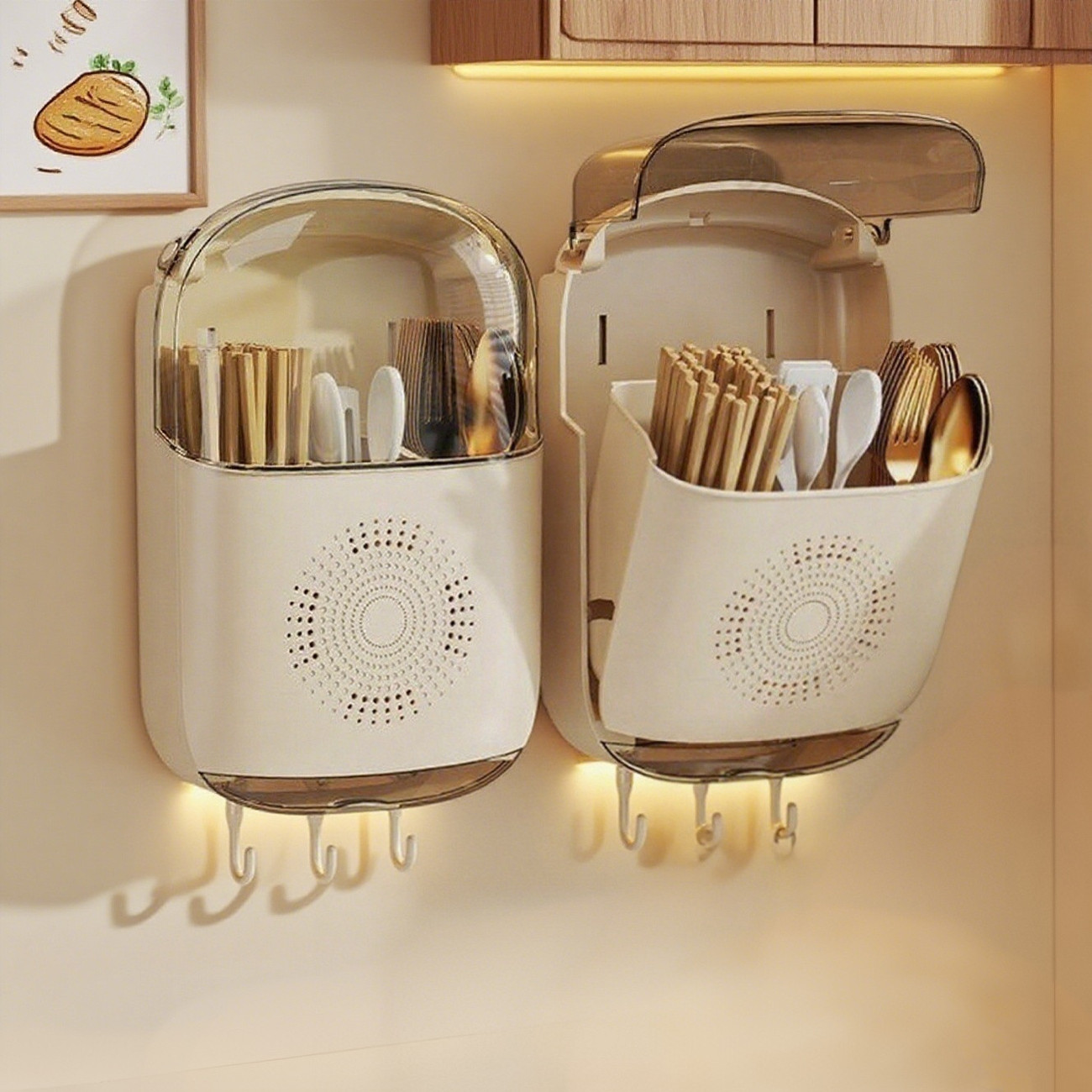 Wall-mounted Kitchen Utensil Holder