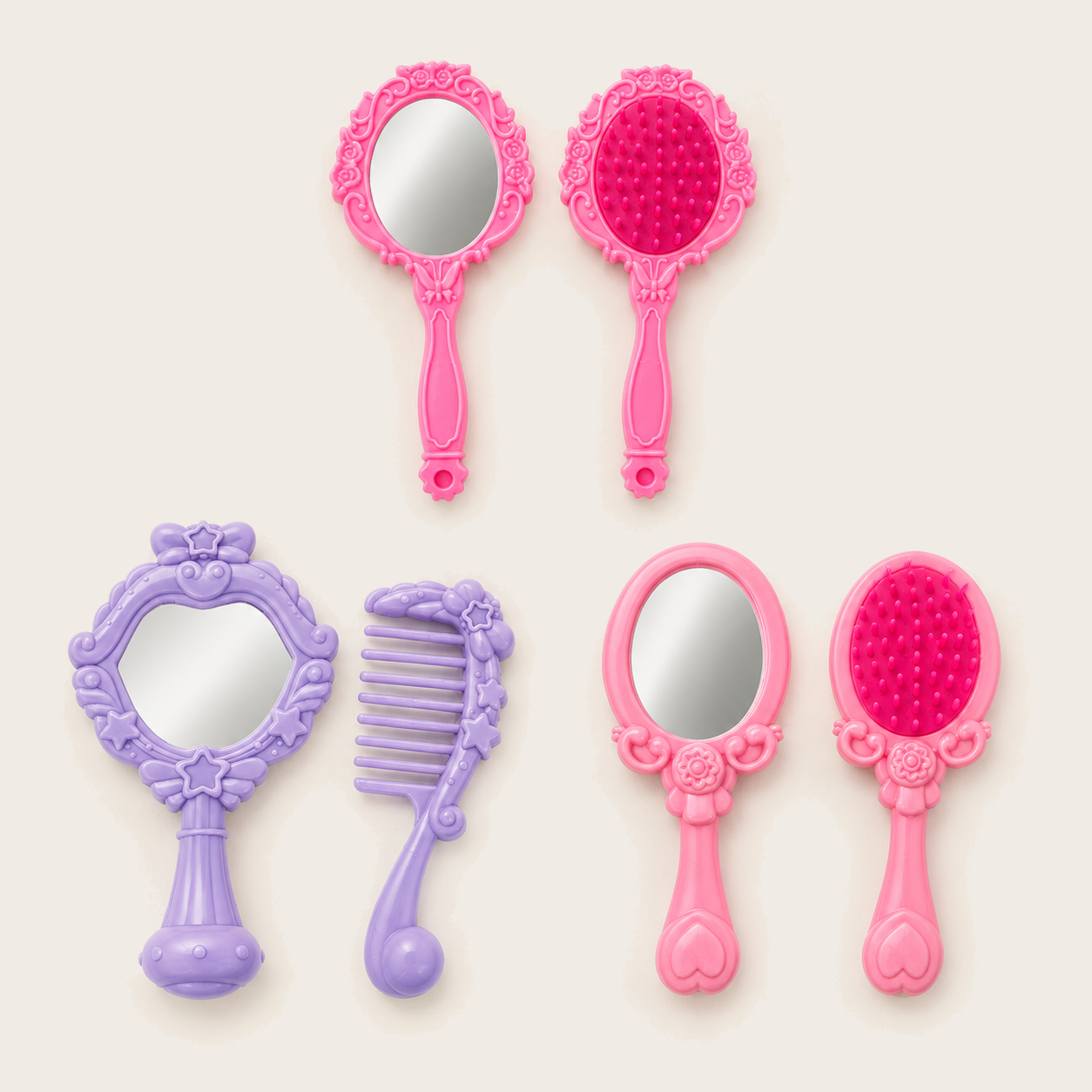 Princess Pretend Brush and Mirror Set