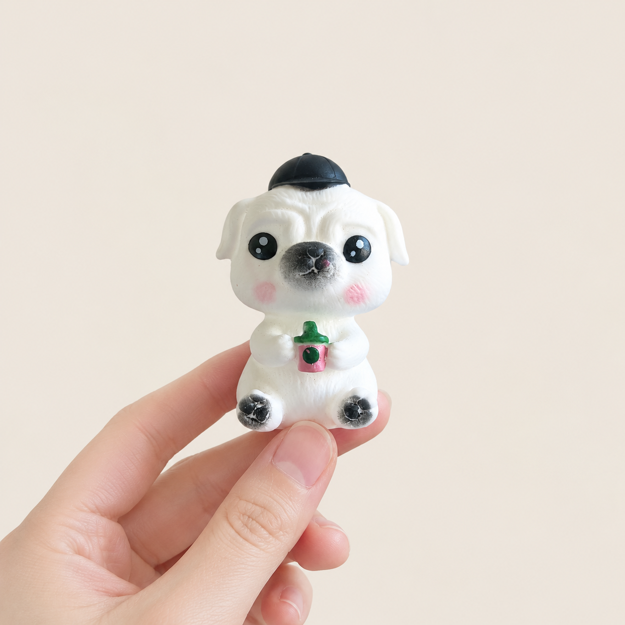 Mini Cartoon Dog Figurine