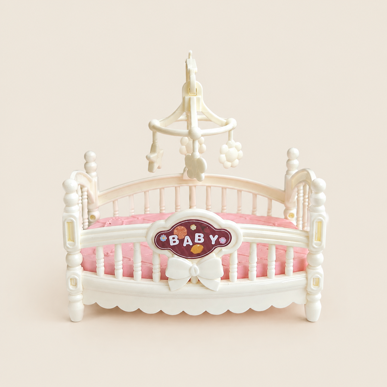 Mini Doll Baby Crib Toy