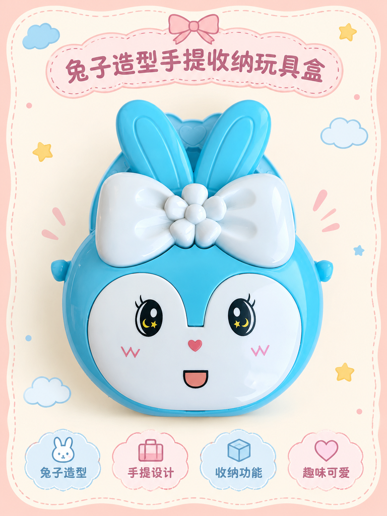 Rabbit Shaped Storage Toy Box · Details