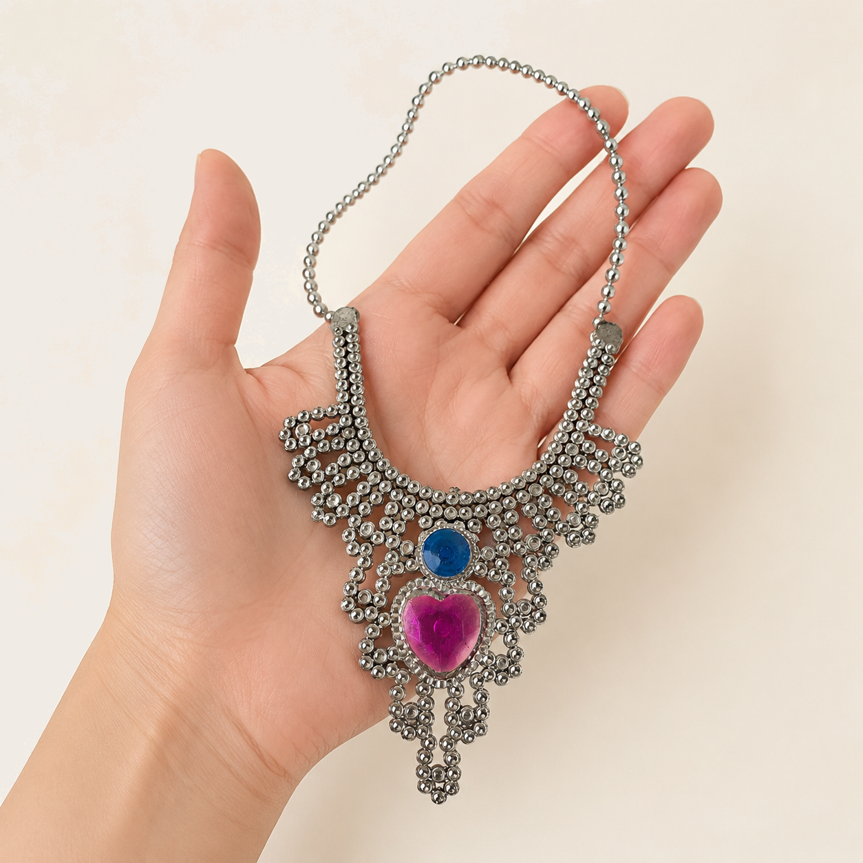 Heart Gem Princess Toy Necklace